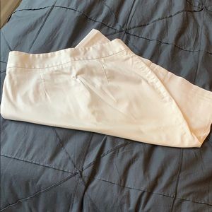 Banana republic white lined pencil skirt